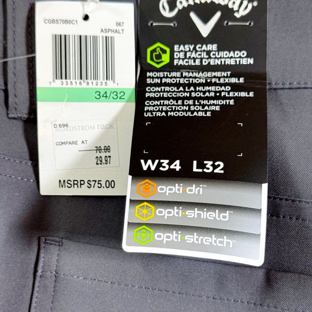 {Brand New} Callaway Golf Pants - Flat Front - Picture 6 of 6